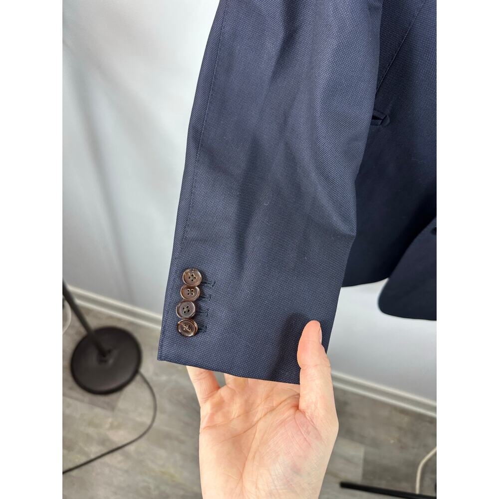 SuitSupply Navy Blue Pure Wool Sport Coat Blazer 42R Vitale Barberis Canonico - Picture 9 of 12